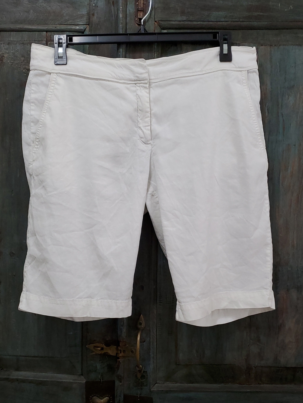 Eileen Fisher Linen Stretch Bermuda Short, Size 14, NWOT